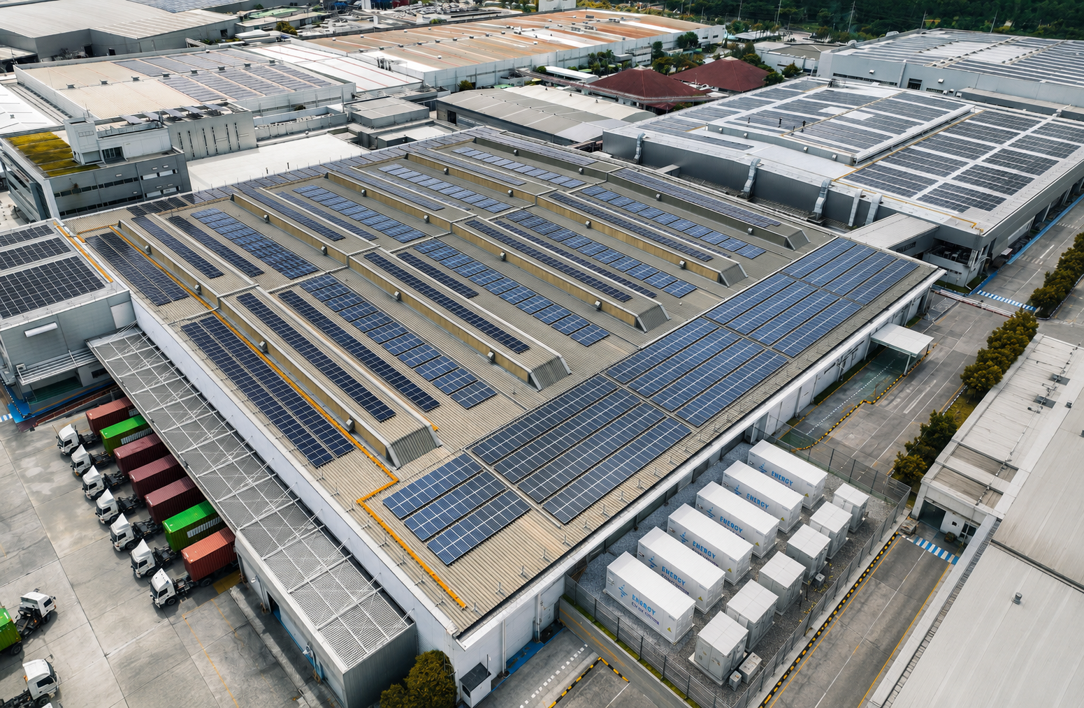 Factory Solar Installation panels allows businesses to generate and use electricity from solar energy, reducing grid electricity consumption. This helps lower energy expenses and enables more efficient electricity cost management, especially for businesses with high daytime electricity consumption.