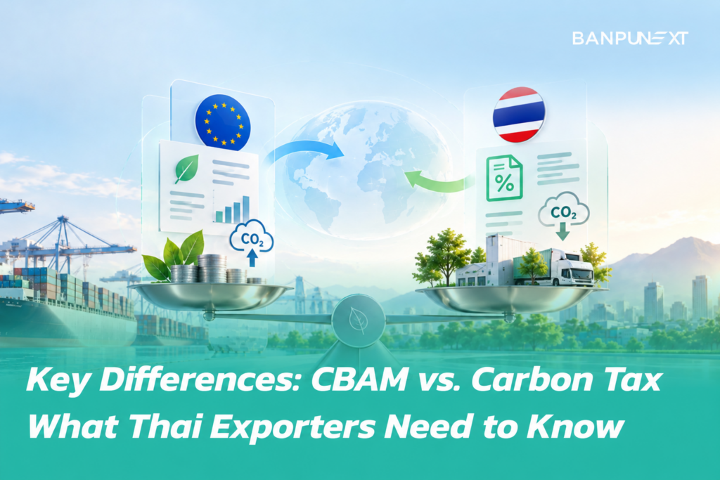 Key Differences: CBAM vs. Carbon Tax What Thai Exporters Need to Know